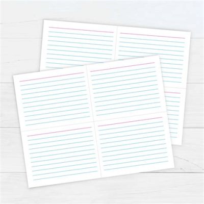 how to print multiple index cards on one page in word and enhance the efficiency of your note-taking process